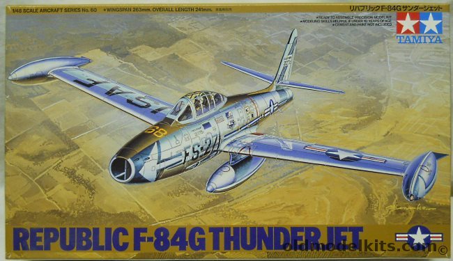 Tamiya 1/48 Republic F-84G Thunderjet - USAF 58 FBS 'Four Queens Taegu 1952 / 8 FBS Taegu 1952, 61060-2400 plastic model kit
